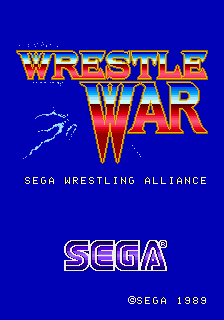 Wrestle War (set 3, World, 8751 317-0103) Title Screen